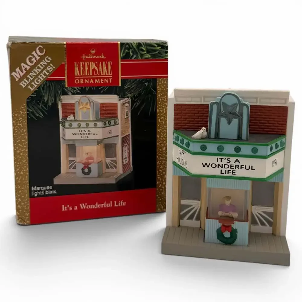 1991 Hallmark Keepsake Ornament It's a Wonderful Life Magic Lights Theater